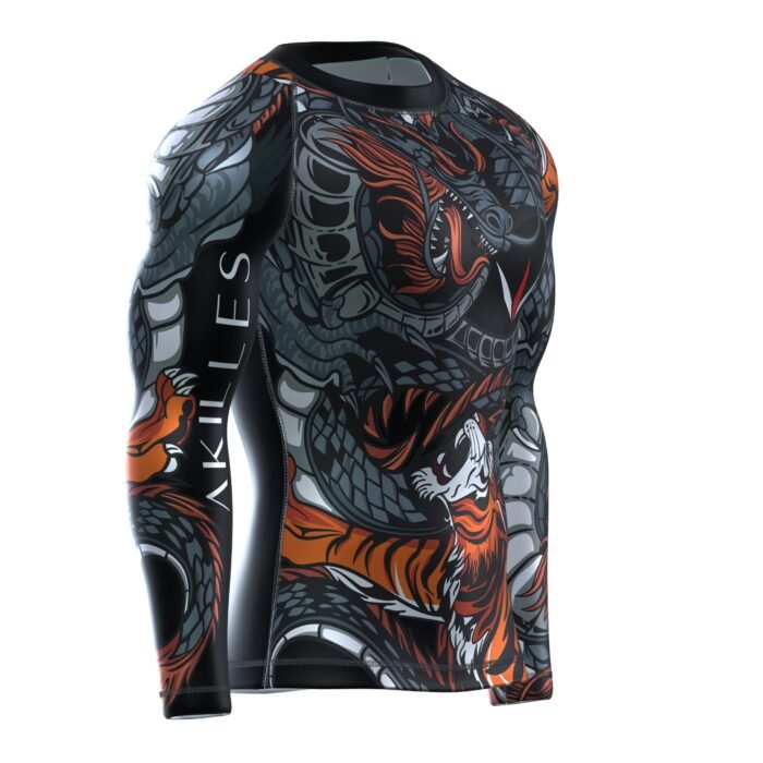 Black Yakuza Full-sleeve Rushguard - Image 3