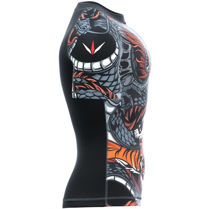 Black Half Sleeve Rushguard - Image 3