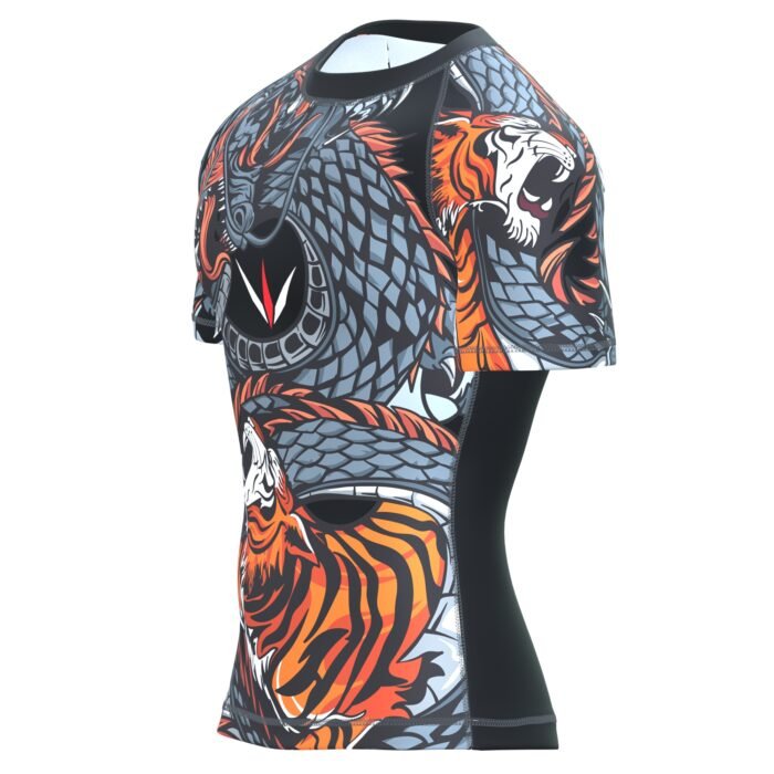 Black Half Sleeve Rushguard - Image 5