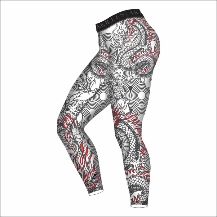 White Yakuza Leggings - Image 3